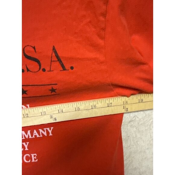 Daydreamer Women's T-Shirt Bruce Springsteen Born in USA Red Burnout Small NWT - Picture 4 of 8